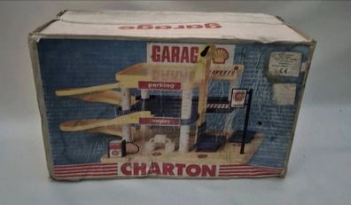 Vintage Toy Charton Garage Pump Service New