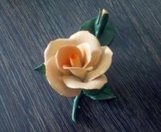 Capodimonte Style Porcelain Rose.
