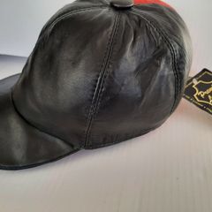 New genuine leather cap tag attached
