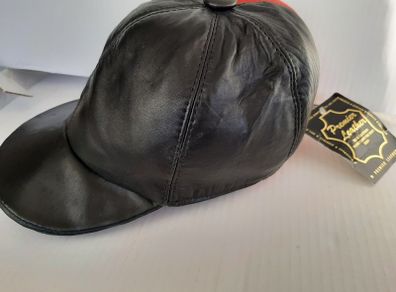 New genuine leather cap tag attached