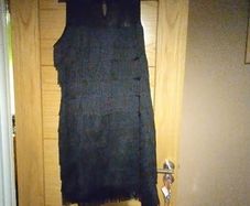 Red herring black dress
