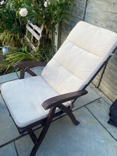 Teak garden table & chairs
