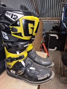 motorcross boots and road bike boots