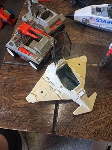 Vintage 1986 Coleco StarCom Fleet Lot, Starhawk, Shadow Raider and 5 Ground Units