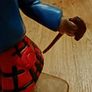 Vintage Hand-Carved Highlander Figurine - Tintin Black Island Style Image 6