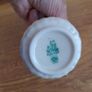 Pair of Vintage Belleek Cups and Saucers 6th Mark Shamrock Image 3