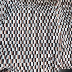 Ladies geometric plisse pants uk10