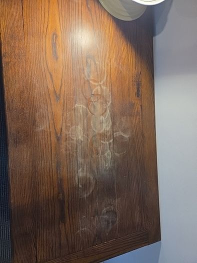 vintage oak hall table