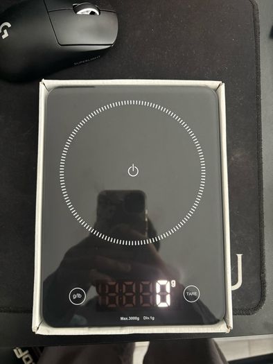 Ikea Kitchen Scale Black Max 3000g Genomsnitt New 6x8"