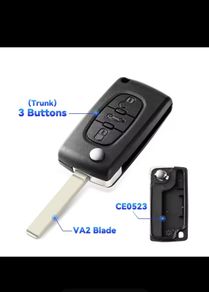 Peugeot Citreon replacement key case and blade