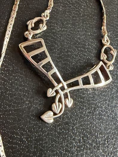 silver necklace