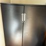 Modern Black Double Door Storage Cabinet / Cupboard Image 2
