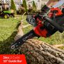 BU-KO 26 cc Lightweight 3.5kg - Top Handled Petrol Chainsaw | 3 Chains and 10" Bar Included | Cover Bag and Full Safety Gear Image 3
