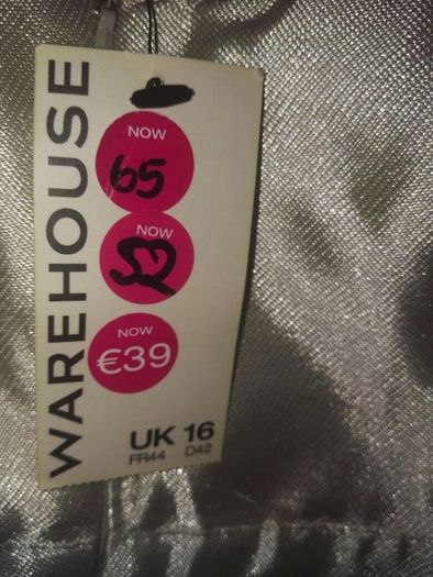 Warehouse Silver Dress