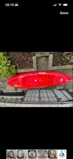 Koa kayak, plus accessories
