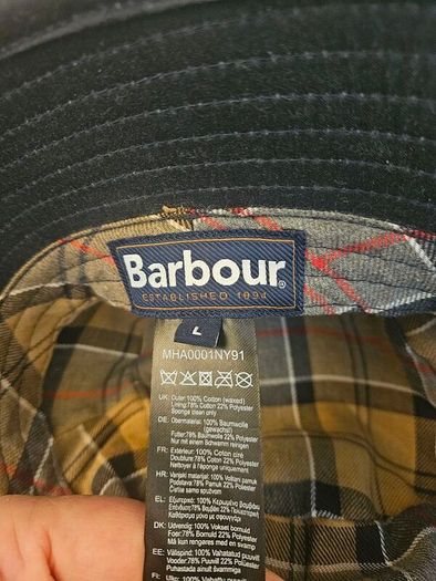 Barbour waxed Hat