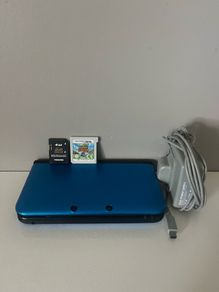 Blue Nintendo 3DS XL Console Bundle with Animal Crossing New Leaf and Offical Charger