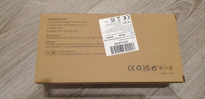 Battery Charger For Electric Scooter Aovo/Pro, Xiaomi MI M365/Pro, Segway Ninebot Scooter 42v 2A
