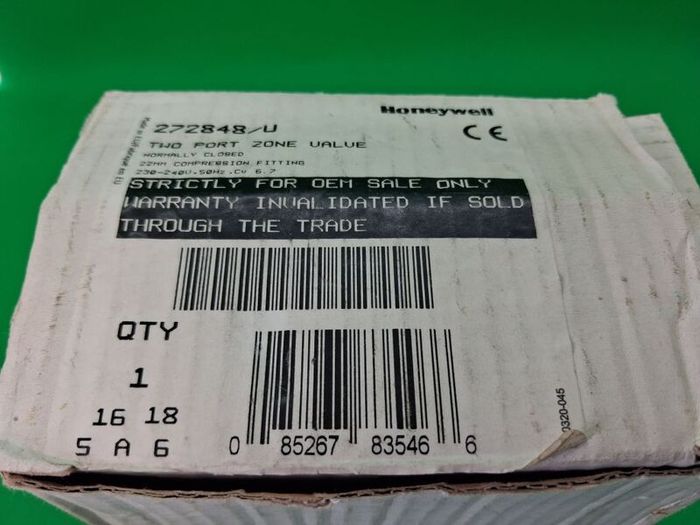 Postage - Honeywell 22mm 2 Port Zone Valve