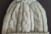superdry light grey really warm hat