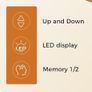 L-Shaped Electric Standing Desk, 140cm Height Adjustable Sit-Stand Desk for Home Office Image 8