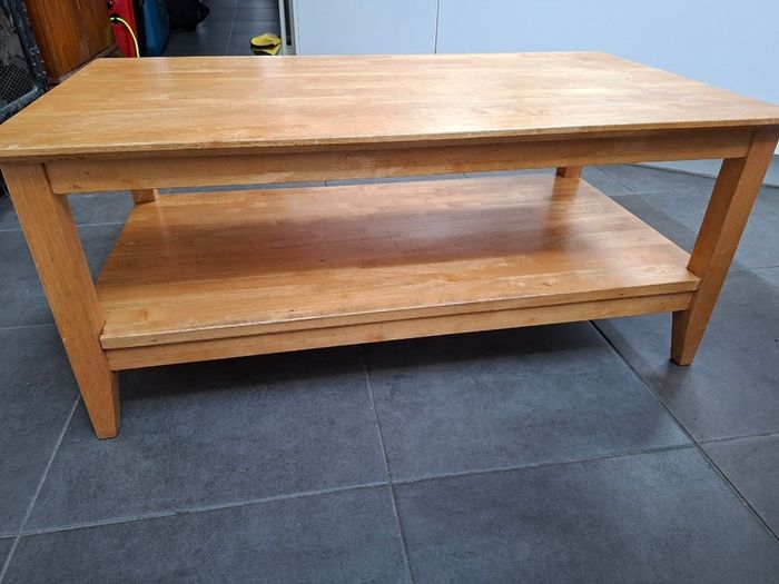 Solid wood coffee table