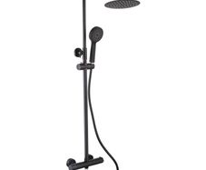 EX Display Black Dual Exposed Shower