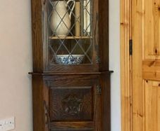 oak corner unit