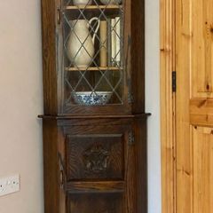 oak corner unit