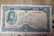 1 Pound Lady Lavery 28/4/49 IRISH NOTE