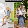 Wooden Garden Swing Seat,Swings with Adjustable Rope, Durable Playground Swing Set, Easy InstallIndoor, Hanging Seat, Outdoor Wood Swing Chair for Adults & Kids,Swing Seat Max Load 150KG MULTIPLE COLOURS AVAILABLE (FREE POSTAGE) Image 8