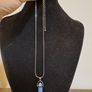 Blue Crystal Point Necklace Gift Boxed Image 2