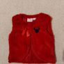 Disney Minnie Mouse red faux Fur Gilet jacket Image 6