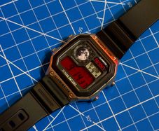 New Casio Royale AE1200 Mod - Custom Moon NASA Theme - Red and Black