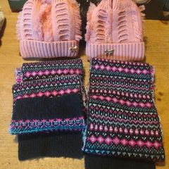 Girls winter Hat and scarves.