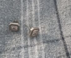 Sterling silver cz earrings