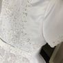 Girls Communion Dress with hoop and waistcoat Image 3