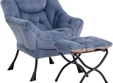 Reading Chair with Ottoman [Brand New]