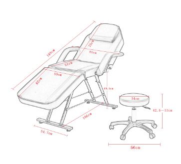 Adjustable Massage Bed Chair For Salons Home Beauty Balance Massage Treatment Body Care Therapy Tattooing Fast Delivery