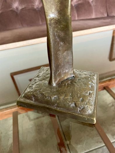 Abstract Modernist Bronze Mother and Child Sculpture Statue Figurine