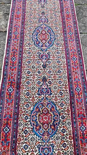 Fabulous Persian Moud Square rug and matching runner rug Carpet