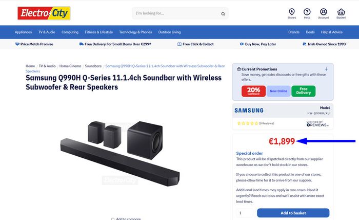 Samsung HW-Q990H 9.1.4 ch Subwoofer (2026) electrobuster.ie