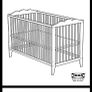 IKEA Hensvik wooden cot Image 2
