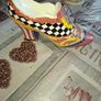 Very Heavy Whimsical Victorian Shoe Sculpture style of Milson & Louis Postage Available Collection Image 2