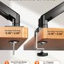 New Dual Monitor Arm, Full Adjustable Monitor Mount for Screens, Fast Install Computer Monitor Stand Image 3