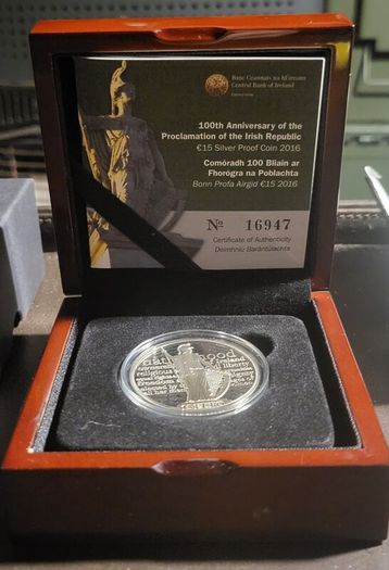100th anniversary of the proclamation of the Republic of Ireland coin