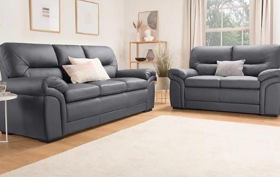 Brand New Leather Non Recliner Gretal Couches Instock On Discount Prices And Free Home Delivery