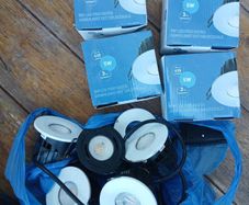 4 New LED Down Lighters & 5 free