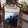 Ornate gold-tone dressing table mirror Image 4