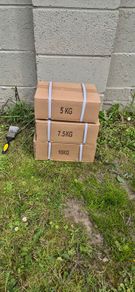 three brand new hexagonal dumbbell weight sets